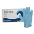 Janitorial Disposable & Single Use Gloves | Boardwalk 382SBXA 5 mil. Disposable Examination Nitrile Gloves - Small, Blue (100/Box) image number 0