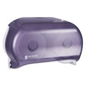 Toilet Tissue Dispensers | San Jamar R3600TBK 8 in. x 5.75 in. x 12.75 in. VersaTwin Tissue Dispenser Classic Transparent Black Pearl image number 0