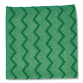 Cleaning Cloths & Wipes | Rubbermaid Commercial FGQ62000GR00 16 in. x 16 in. Microfiber Reusable Cleaning Cloths - Green (12/Carton) image number 1
