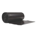 Low-Density Trash Bags | Pitt Plastics EC385812K Eco Strong Can Liners 60 gal 1.35 mil 38-in x 58-in Black Perforated Roll 100/Carton image number 1