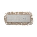 Mop Heads | Boardwalk BWK1318 18 in. x 5 in. Industrial Hygrade Cotton Dust Mop Head - White image number 0