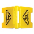 Signs | Boardwalk 3485217 10 in. x 2 in. x 26 in. 2-Sided Site Safety Wet Floor Caution Sign - Yellow image number 2