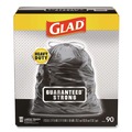 Drawstring & Kitchen Bags | Glad 78952 30 in. x 33 in. 30 gal. 1.05 mil. Drawstring Large Trash Bags - Black (90/Carton) image number 0