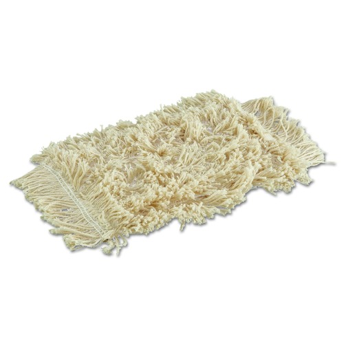 Mop Heads | Rubbermaid Commercial FGS29900WH00 9 in. x 5 in. Wall Washer Cotton Replacement Pads - White image number 0
