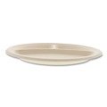 Plates | Boardwalk BWKPLT3C10NPFA 10 in. 3-Compartment Bagasse PFAS-Free Dinnerware Plate - Tan (500/Carton) image number 4