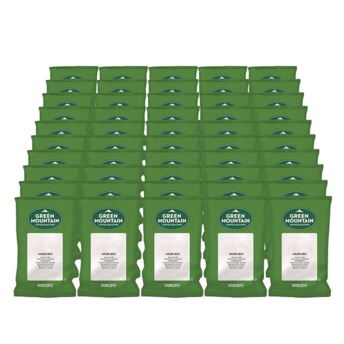 Coffee - Caffeinated | Green Mountain Coffee 5000364510 2.2 oz. Coffee Fraction Packs - Hazelnut (50/Carton) image number 0