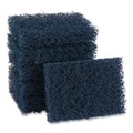 Scouring Pads & Sticks | Boardwalk 88BWK HD 3.5 in. x 5 in. Extra Heavy-Duty Scour Pad - Dark Blue (20/Carton) image number 1