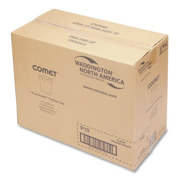 BEVERAGE GLASSES | WNA WNA P10 1 oz. Comet Plastic Portion/Shot Glass - Clear (50/Pack, 50 Packs/Carton)