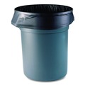 Repro Trash Bags | Boardwalk X7658AKKR01 38 in. x 58 in. 60 gal. 1.5 mil Reprocessed Resin Perforated Roll Can Liners - Black (100/Carton) image number 3