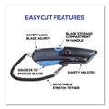 Knives & Multi-Purpose Tools | Cosco 091524 Easycut 6 in. Plastic Handle Self-Retracting Cutter with Safety-Tip Blade Holster and Lanyard - Black/Blue image number 6