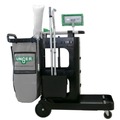 Carts | Unger UNGCRTZN ZoneCleanRx 23.5 in. x 25 in. x 25 in. 3 Shelves Plastic Janitorial Carts - Black image number 0