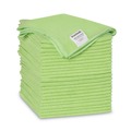 Cleaning Cloths & Wipes | Boardwalk 2164037 16 in. x 16 in. Microfiber Cleaning Cloths - Green (24/Pack) image number 0