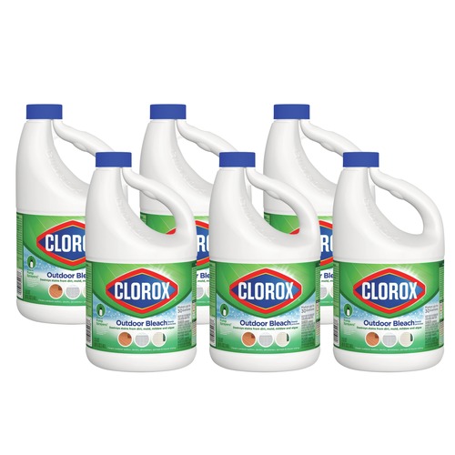 Bleach | Clorox CLO32438 CloroxPro 81 oz. Bottle Results Concentrated Outdoor Bleach (6/Carton) image number 0