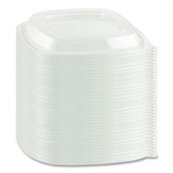Anchor 4308100 8 in. Crystal Classics Square Lid - Clear (150/Carton)