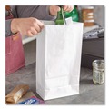 Grocery Bags | Ross & Wallace Paper Products 120316500PK/BL 7.75 in. x 4.75 in. x 16 in. #16 Size Grocery Paper Bags - White (500/Bundle) image number 3