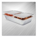 Steam Table Parts | Handi-Foil 2049-30-100FC 11.16 in. x 12.75 in. Steam Table Pan Lids with Full Curl Edge (100/Carton) image number 2