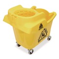 Buckets & Wringers | Nexstep Commercial Products 96979 MaxiRough Institutional Mop Bucket and Wringer, 35 qt, Yellow image number 2