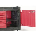 Carts | Rubbermaid Commercial FG453388BLA TradeMaster 750 lbs. Capacity 26.25 in. x 49 in. x 38 in. 1-Shelf Cart - Black image number 2