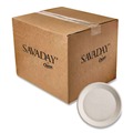 Plates | Chinet 10117 10 in. Savaday Molded Fiber Plates - Cream (500/Carton) image number 1