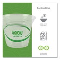 Cups | Eco-Products EP-CC9S-GS 9 oz. GreenStripe Renewable and Compostable Cold Cups - Clear (1000/Carton) image number 4