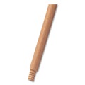 Handles & Braces | Rubbermaid Commercial FG636100LAC 0.94 in. Diameter x 60 in. Wood Threaded-Tip Broom/Sweep Handle - Natural image number 2