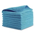 Cleaning Cloths & Wipes | Rubbermaid Commercial 1820583 16 in. x 16 in. Microfiber Cleaning Cloths - Blue (24/Pack) image number 1