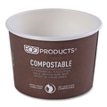 Food Containers & Lids | Eco-Products EP-BSC8-WA 8 oz 3.04 in. Diameter x 2.3 in. h World Art Renewable and Compostable Paper Food Container - Brown (1000/Carton) image number 5