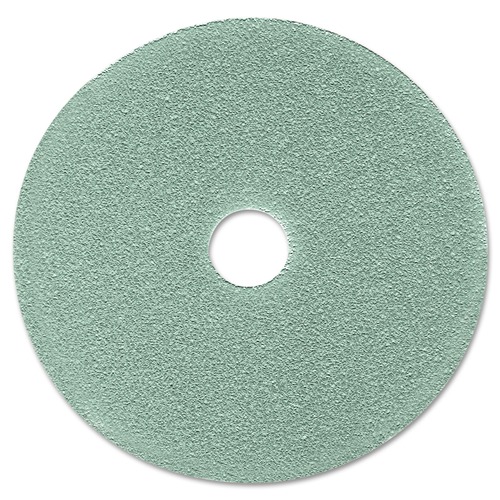 Floor Pads-Cleaning, Buffing & Polishing | 3M 3100-19 3100 19 in. Diameter Ultra High-Speed Floor Burnishing Pads - Aqua (5/Carton) image number 0
