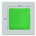Cleaning Cloths & Wipes | Rubbermaid Commercial 1820582 16 in. x 16 in. Microfiber Cleaning Cloths - Green (24/Pack) image number 3