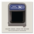 Indoor Waste Receptacles | Rubbermaid Commercial 1961629 33 Gallon Configure 1 Stream Mixed Recycling Waste Receptacle - Gray image number 2