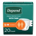 Diapers | Kimberly-Clark 35456 19 in. to 34 in. Waist Incontinence Protection with Tabs - Small/Medium (3/Carton) image number 0