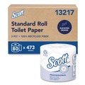 Perforated Roll & Hand Towels | Scott 13217 Essential 100 Percent Recycled Fiber SRB Septic Safe 2 Ply Bathroom Tissue - White (80/Carton) image number 0