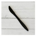 Disposable Knives | Boardwalk BWKKNIFEBLPP Mediumweight Polypropylene Plastic Knife Cutlery - Black (1000/Carton) image number 3