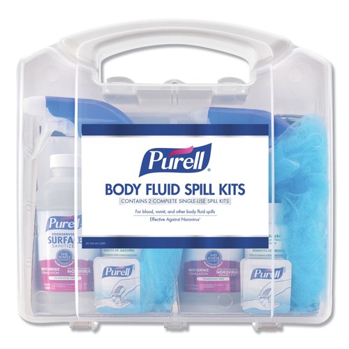 Safety & Emergency Kits | PURELL 3841-01-CLMS 4.5 in. x 11.88 in. x 11.5 in. One Clamshell Case Body Fluid Spill Kit (1/Carton) image number 0