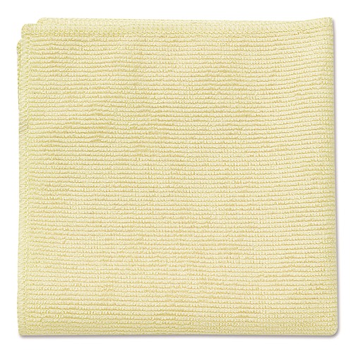 Cleaning Cloths & Wipes | Rubbermaid Commercial 1820584 16 in. x 16 in. Microfiber Cleaning Cloths - Yellow (24/Pack) image number 0