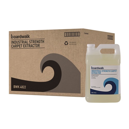 Carpet Cleaners | Boardwalk 092400-41ESSN 1 gal. Bottle Industrial Strength Carpet Extractor - Clean Scent (4/Carton) image number 0