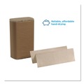 Perforated Roll & Hand Towels | Georgia Pacific Professional 23304 9.2 in. x 9.4 in. 1-Ply Pacific Blue Basic M-Fold Paper Towels - Brown (16 Packs/Carton) image number 3