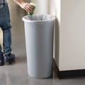 Indoor Waste Receptacles | Rubbermaid Commercial FG354600GRAY 22 Gallon Round Plastic Untouchable Waste Container - Gray image number 1