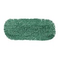 Mop Heads | Rubbermaid Commercial FGJ85700GR00 48 in. x 5 in. Microfiber Looped-End Dust Mop Heads - Green (12/Carton) image number 2