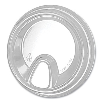 Fabri-Kal SLKC1224 Sip Lid Greenware Cold Drink Lids Fits 12 oz. to 24 oz. Cups - Clear (1000/Carton)