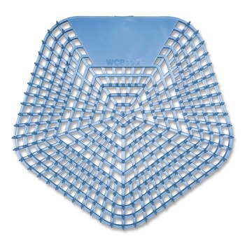 Boardwalk WCBX-P-010I010I-06-AAS80- 0.11 oz Anti-Splash Urinal Screen - Clean Cotton Scent/Blue (10/Carton)