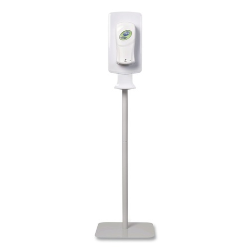 Hand Sanitizer Accessories | Dial Professional 09495EA FIT 15.7 in. x 15.7 in. x 58.3 in. Touch Free Dispenser Floor Stand - White image number 0