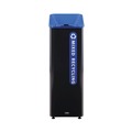 Indoor Waste Receptacles | Rubbermaid Commercial 2078994 Sustain 15 gal Metal/Plastic Decorative Refuse with Recycling Lid - Black/Blue image number 0