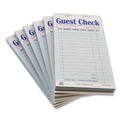 Guest Checks | AmerCareRoyal GC6000-2 3.5 in. x 6.7 in. 17 Lines Two-Part Carbon Guest Check Pad (50 Pads/Carton) image number 1