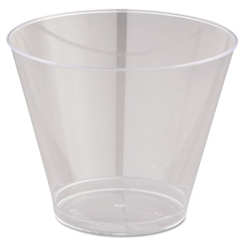 WNA WNA T9S 9 oz. Squat Comet Smooth Wall Tumblers - Clear (25/Pack, 20 Packs/Carton)