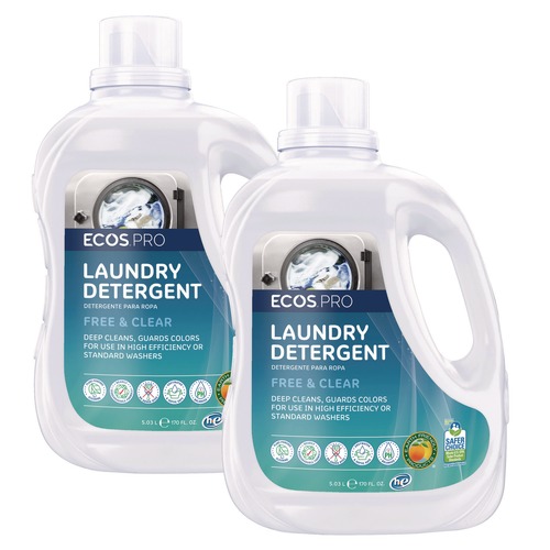 Laundry Detergents | ECOS PRO PL937102CT 170 oz. Liquid Laundry Detergent Jug - Free and Clear (2/Carton) image number 0