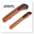 Knives & Multi-Purpose Tools | Great Neck 2SBK 9 mm/18 mm Knife Snap-Off Utility Knife Set - Orange/Black image number 3