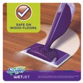 Mop Heads | Swiffer 08443 WetJet 11.3 in. x 5.4 in. System Cloth Refills - White (24-Piece/Box, 4 Boxes/Carton) image number 6