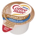 Creamers | Coffee-Mate 12461537 0.38 oz Mini Cups Plant-Based Almond Milk Non-Dairy Liquid Creamer Singles - Natural Vanilla (50/Box) image number 1