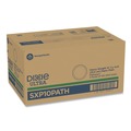 Plates | Dixie SXP10PATH Pathways 10.13 in. Diameter Heavyweight WiseSize Paper Plates with Soak Proof Shield - Green/Burgundy (500/Carton) image number 1